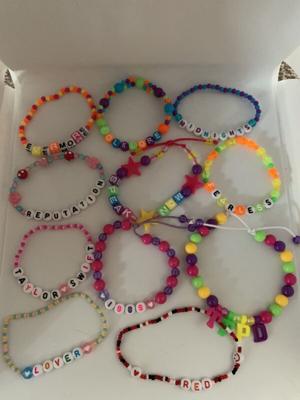 Taylor Swift Friendship Bracelets Set of all 11 Album Titles different styles and colours