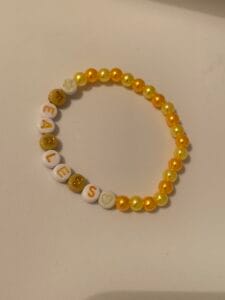 yellow and gold taylor swift fearless friendship bracelet 